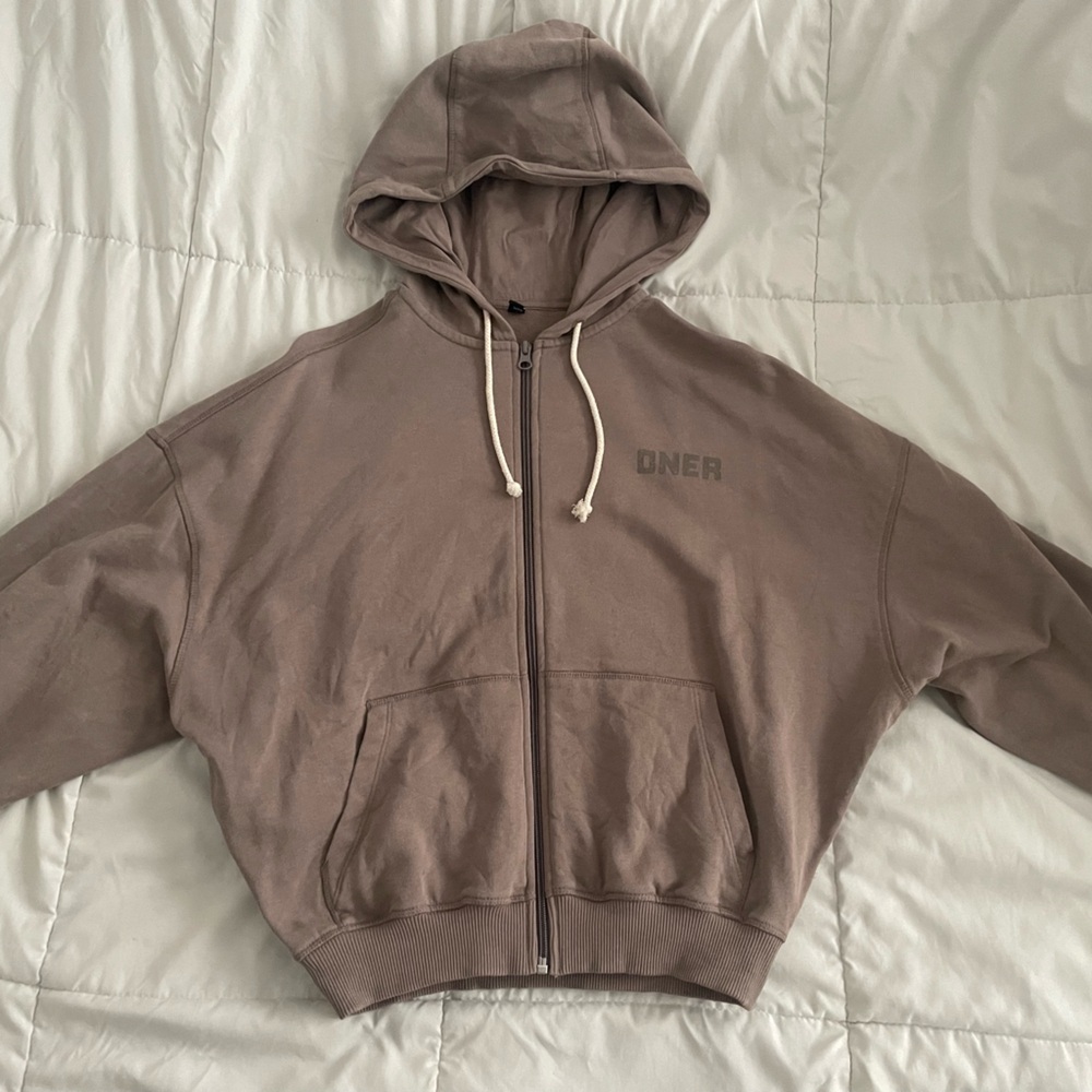 ONER ACTIVE Raw Lounge Oversized Zip Hoodie